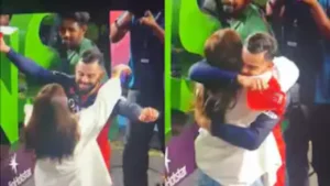 Virat Kohli gets emotional as Anushka hugs him; cries on the field after RCB's historic win
