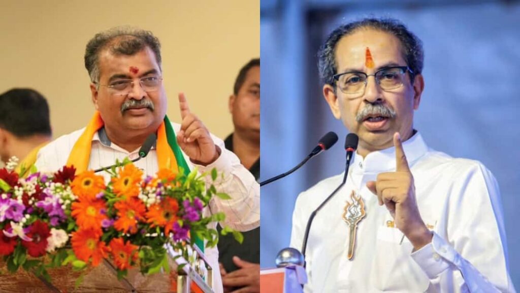 BJP state president Ravindra Chavan criticizing opposition